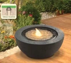 HEISSNER Half Ball Black Water Feature