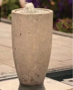 HEISSNER Vase Cracked Grey Water Feature