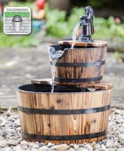 Double Barrel Water Feature