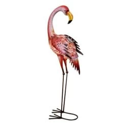 Flamingo Solar Garden Ornament - Looking Back