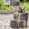 Tree Stump With Cascade LED Water Feature