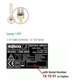 Hozelock 13W PLS UV Bulb Easyclear